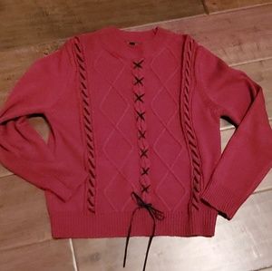 Love tree cable sweater